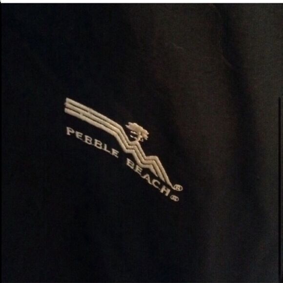 Men’s Carlyle Pebble Beach Navy Blue Windbreaker - Picture 5 of 5